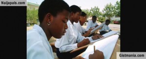 Nigerian students studying